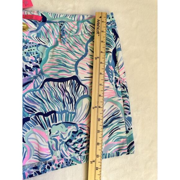 NWT LILLY PULITZER Callahan Stretch Short Bermuda Blue, Fishful Thinking Size 8 - Picture 7 of 10